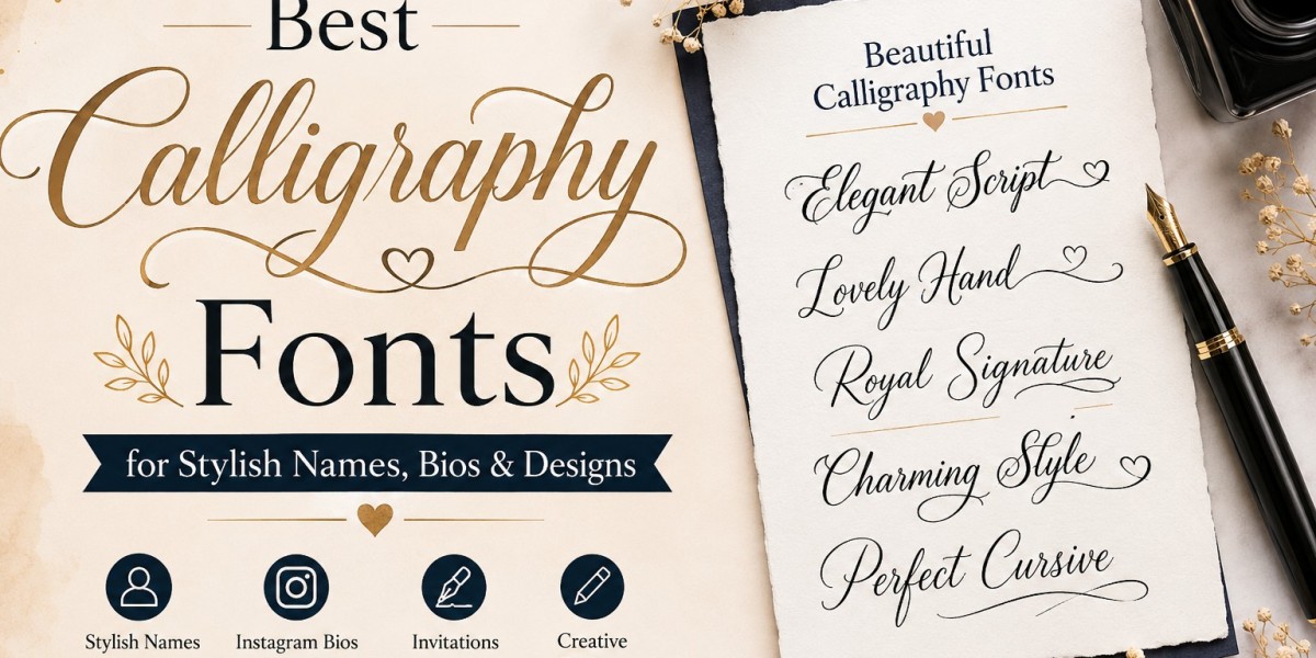 Best Calligraphy Fonts for Stylish Names, Bios, and Designs